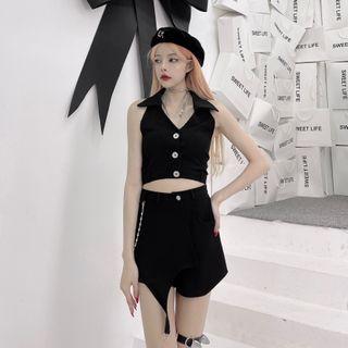 Sleeveless Crop Top / Skorts