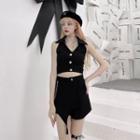 Sleeveless Crop Top / Skorts