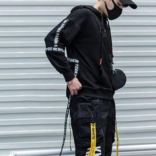 Lettering-trim Hoodie