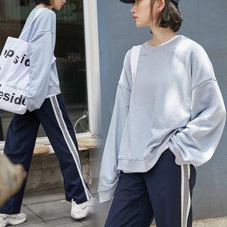 Plain Pullover / Wide Leg Pants / Harem Jeans