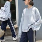 Plain Pullover / Wide Leg Pants / Harem Jeans