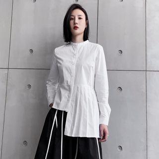 Asymmetrical Pleated Shirt