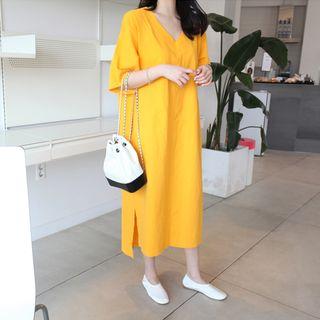 Colored Boxy T-shirt Dress