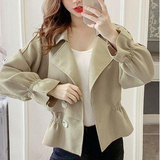 Bell-sleeve Notch Lapel Jacket