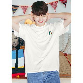 Avocado-embroidered Loose-fit T-shirt