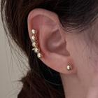 Bead Alloy Cuff Earring 1 Pair - Bead Alloy Cuff Earring - Gold - One Size