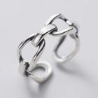 925 Sterling Silver Chain Open Ring S925 Silver - One Size