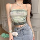 Tie Dye Camisole Top Green - One Size