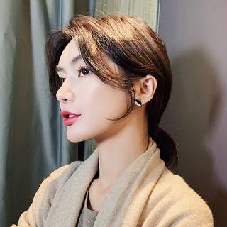 Marble Panel Earring As Shown In Figure - One Size
