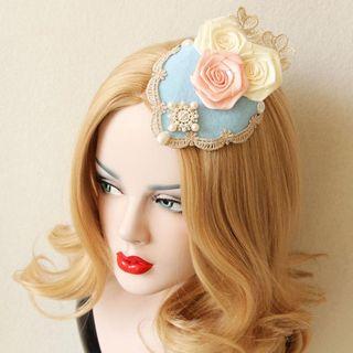 Floral Pillbox Hat