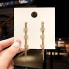 Heart Fringed Earring 1 Pair - E1438 - Gold - One Size
