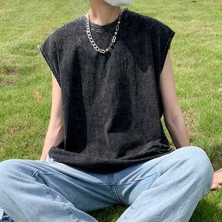 Washed Loose-fit Tank Top