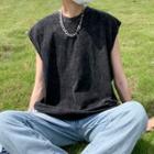 Washed Loose-fit Tank Top