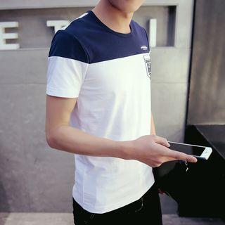 Color Panel Short Sleeve T-shirt