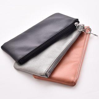 Faux Leather Makeup Pouch