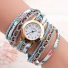 Embellished Layered Bracelet Watch
