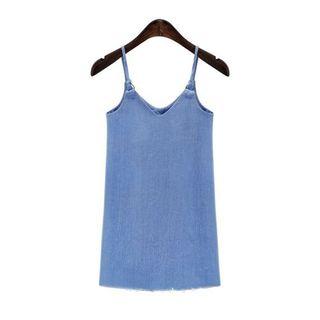 Strap Denim Dress