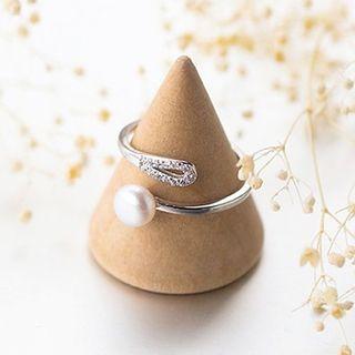 Faux Pearl Ring As Shown In Figure - One Size