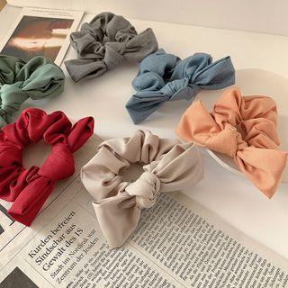 Plain Fabric Bow Hair Tie