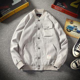 Corduroy Pocket Detail Button Jacket