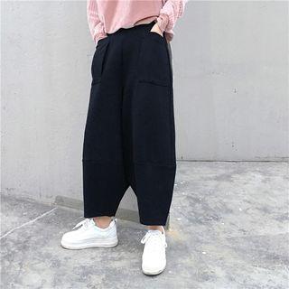 Loose-fit Low-crotch Ankle Pants