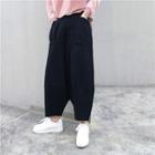 Loose-fit Low-crotch Ankle Pants
