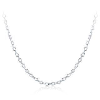 Fashion Simple 2mm Square Necklace 45cm Silver - One Size