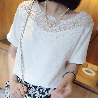 Crochet Short Sleeve T-shirt