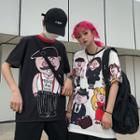 Couple Matching Short-sleeve Piggy Print T-shirt