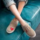 Applique Fringed Sneakers
