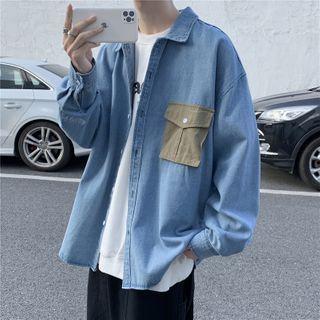 Two Tone Denim Shirt