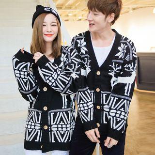 Nordic Pattern Couple Matching Cardigan