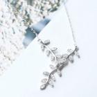 925 Sterling Silver Branches Pendant Necklace
