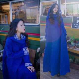 Maxi Hoodie Dress Blue - One Size