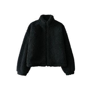 Fax Shearling Zip Jacket