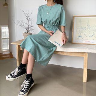 Band-waist T-shirt Dress