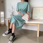 Band-waist T-shirt Dress