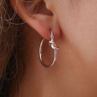 Alloy Hoop Earring 4224 - 01 - 1 Pair - Gold - One Size