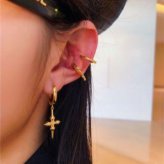 Cross Drop Earring / Ear Cuff