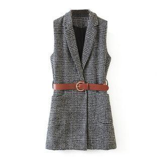 Plaid Woven Vest