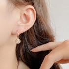 Rhinestone Stone Floral Drop Earring 1 Pair - Fe2440 - One Size