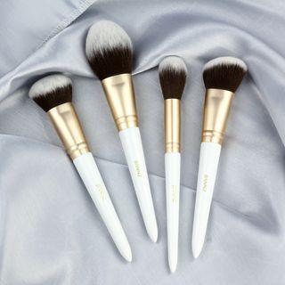 Set Of 4: Makeup Brush (various Designs) Set Of 4 - Gold & White - One Size