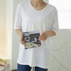 Silky-touch Plain T-shirt
