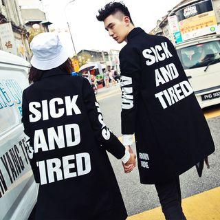 Couple Lettering Long Jacket