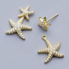 Starfish Stud Earring 1 Pair - As Shown In Figure - One Size
