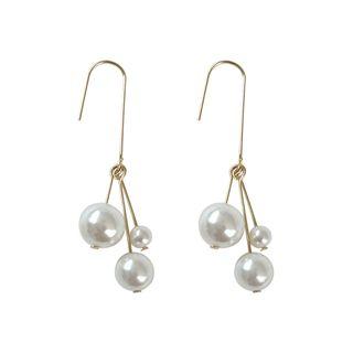 Faux Pearl Fringed Drop Earring