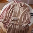 Plaid Shirt Dress / Sweater Vest