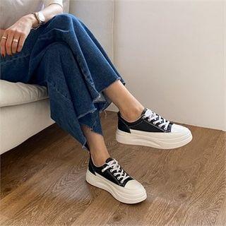 Cap-toe Platform Sneakers