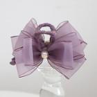 Bow Hair Claw Purple - One Size
