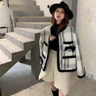 Houndstooth Tweed Jacket / Wrap Skort